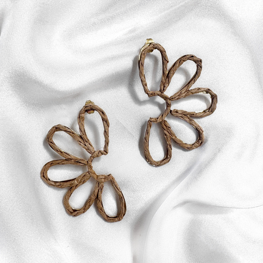 Boucles d'oreilles FLORA | Chocolate