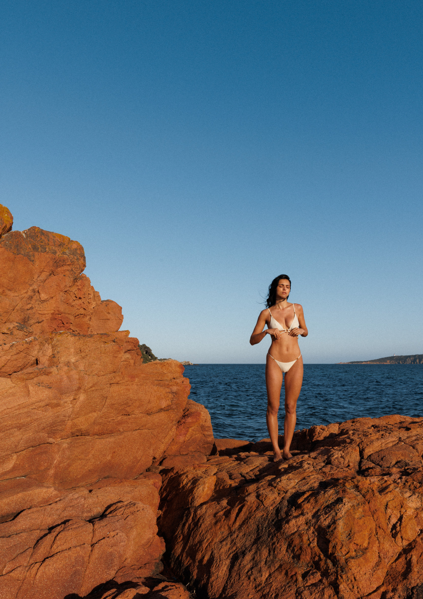 Maillot culotte ASTRÉE | White gold