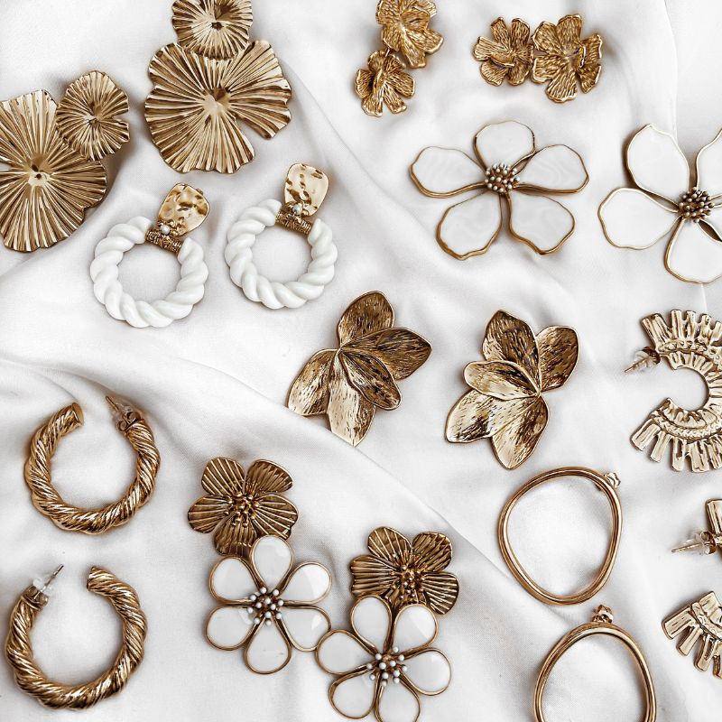 CARLA earrings - White