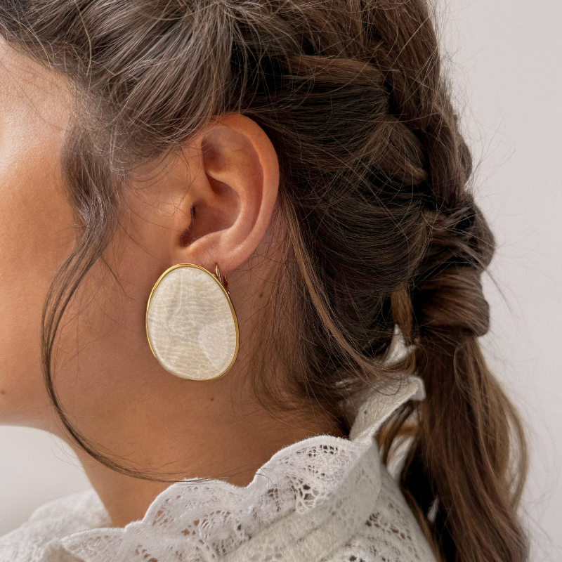 Boucles d'oreilles PIANA | Opale