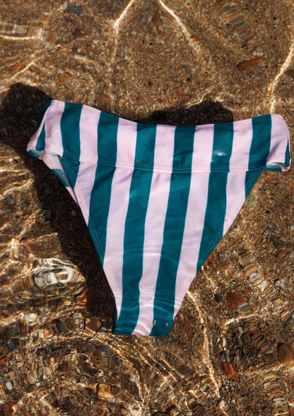 Maillot culotte haute LEMON | Matcha pink