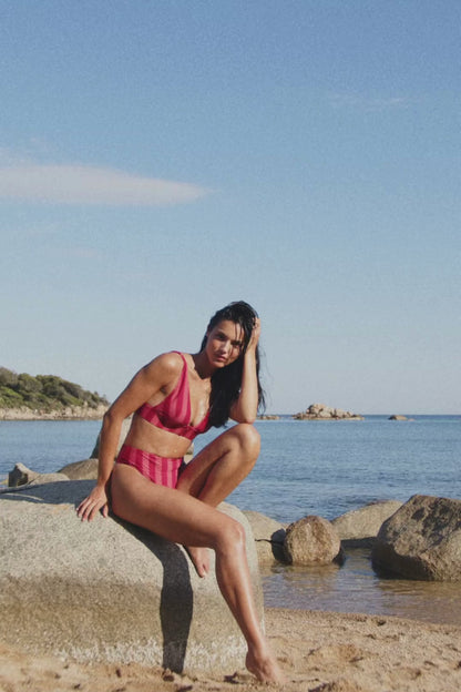 Maillot culotte haute LEMON | Berry bliss